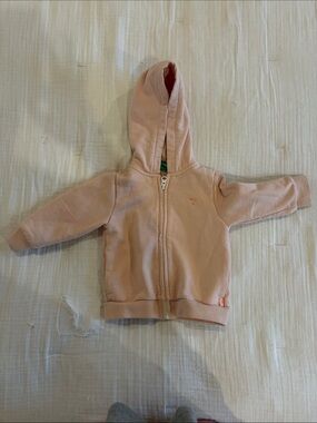 Mon Coeur 12-18 mos pink zip up with rainbow on back